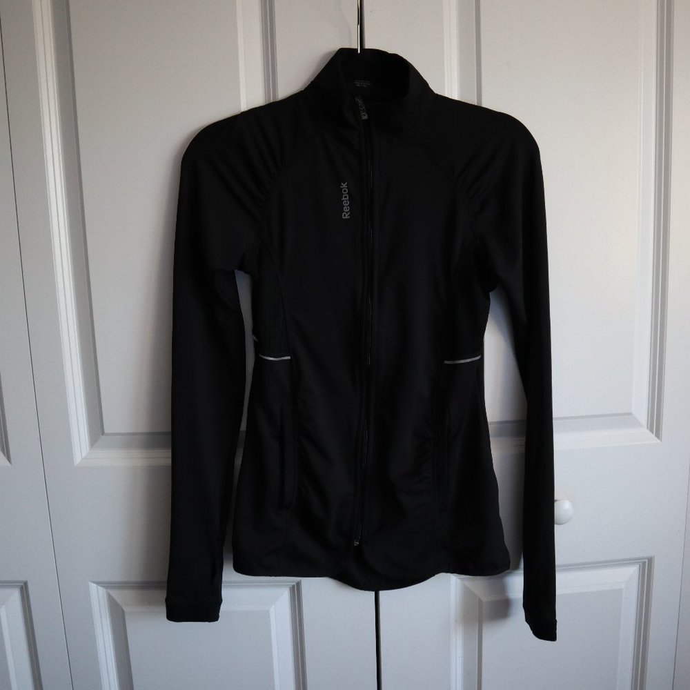Reebok longsleeve workout zipup
